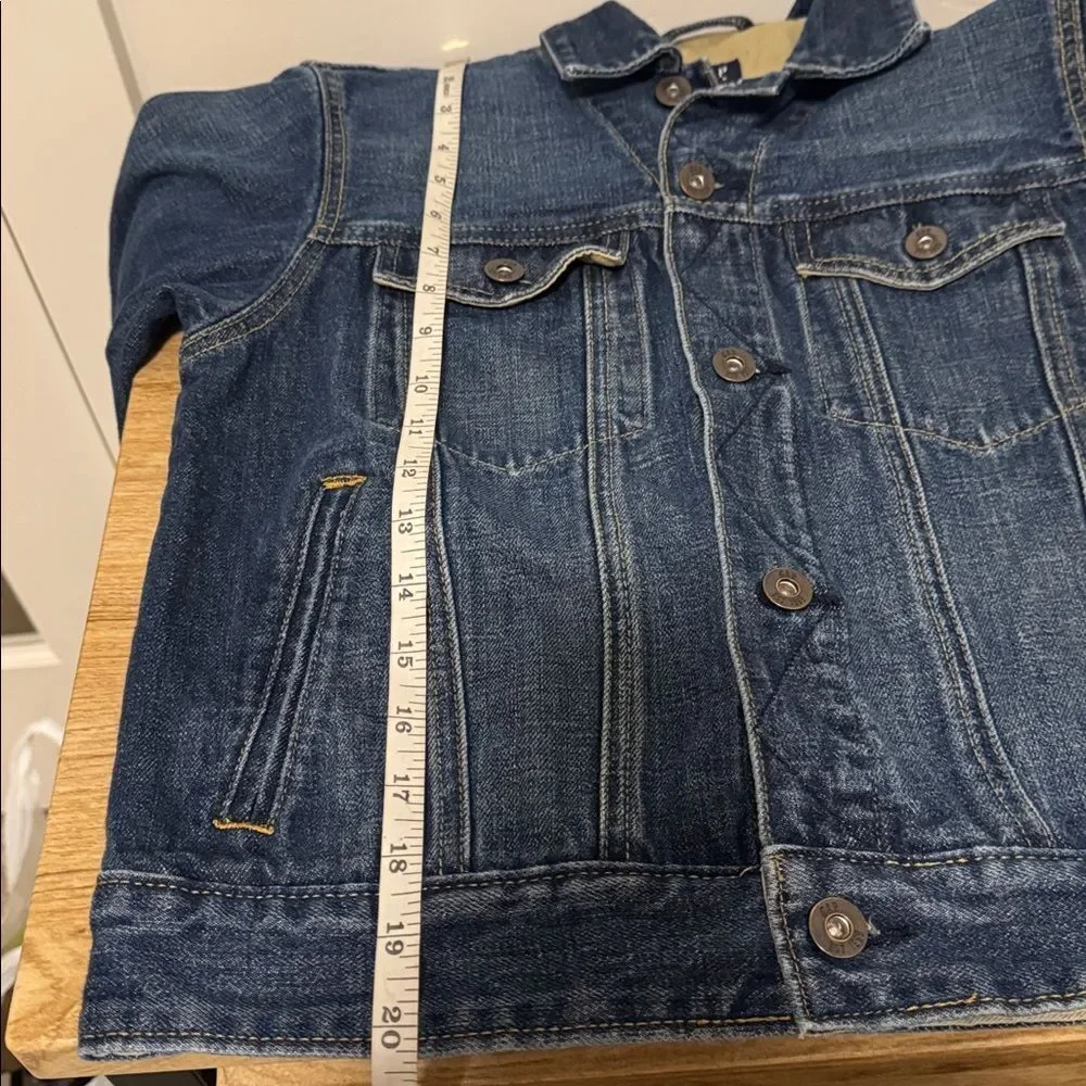 GAP Kids Youth Dark Wash Denim Blue Jacket Casual Unisex Size XXL (14-16) EUC